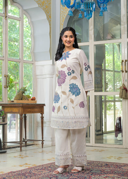 Vastramaya imperial floral cotton co-ord set