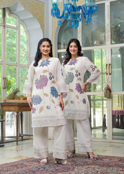 Vastramaya imperial floral cotton co-ord set