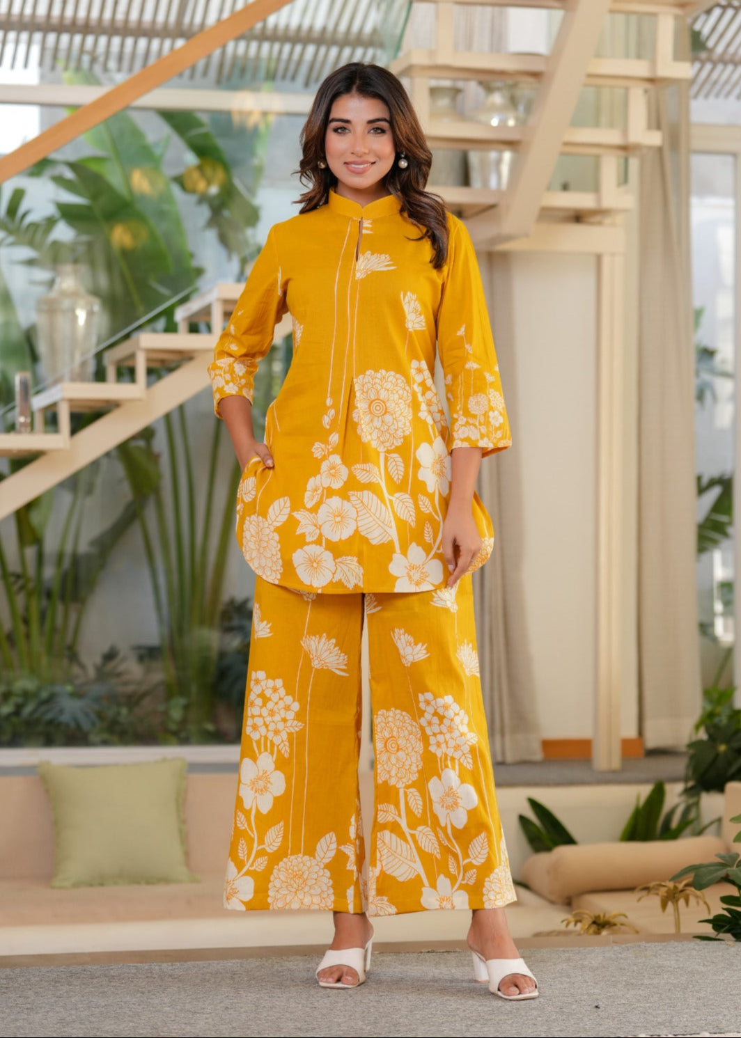 Jayti Dandelion Muslin Printed Co-ord Set