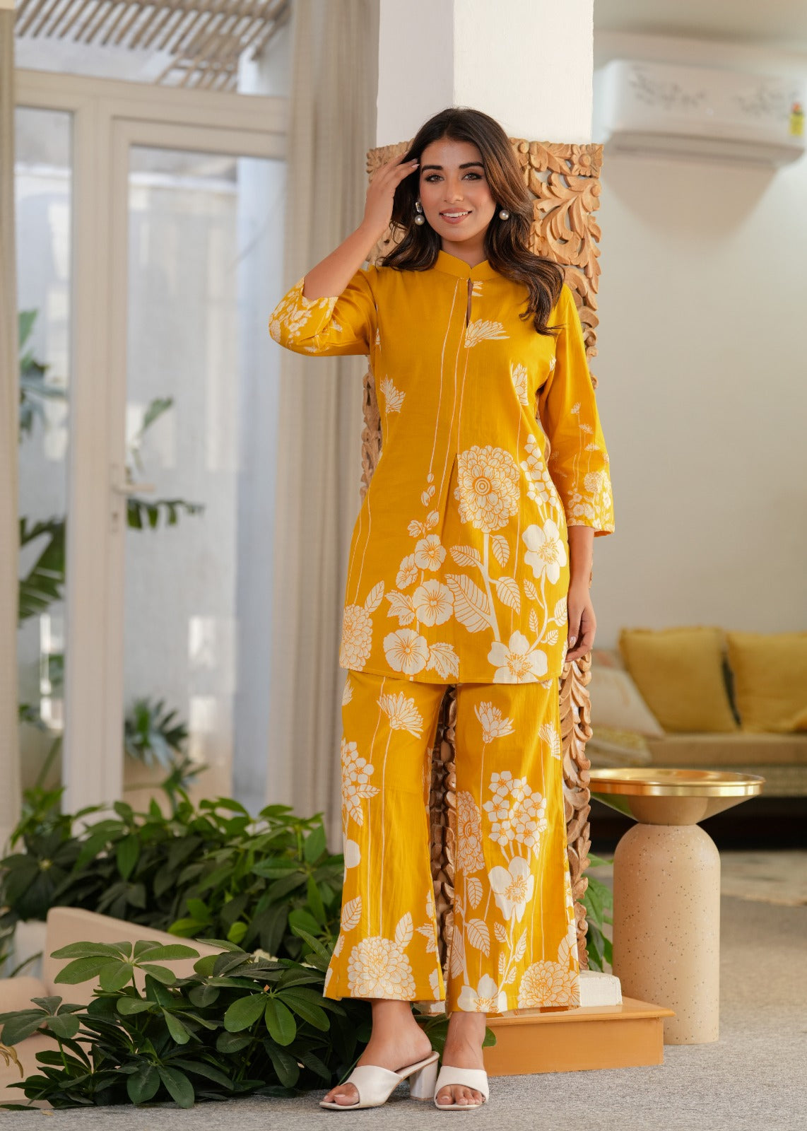 Jayti Dandelion Muslin Printed Co-ord Set