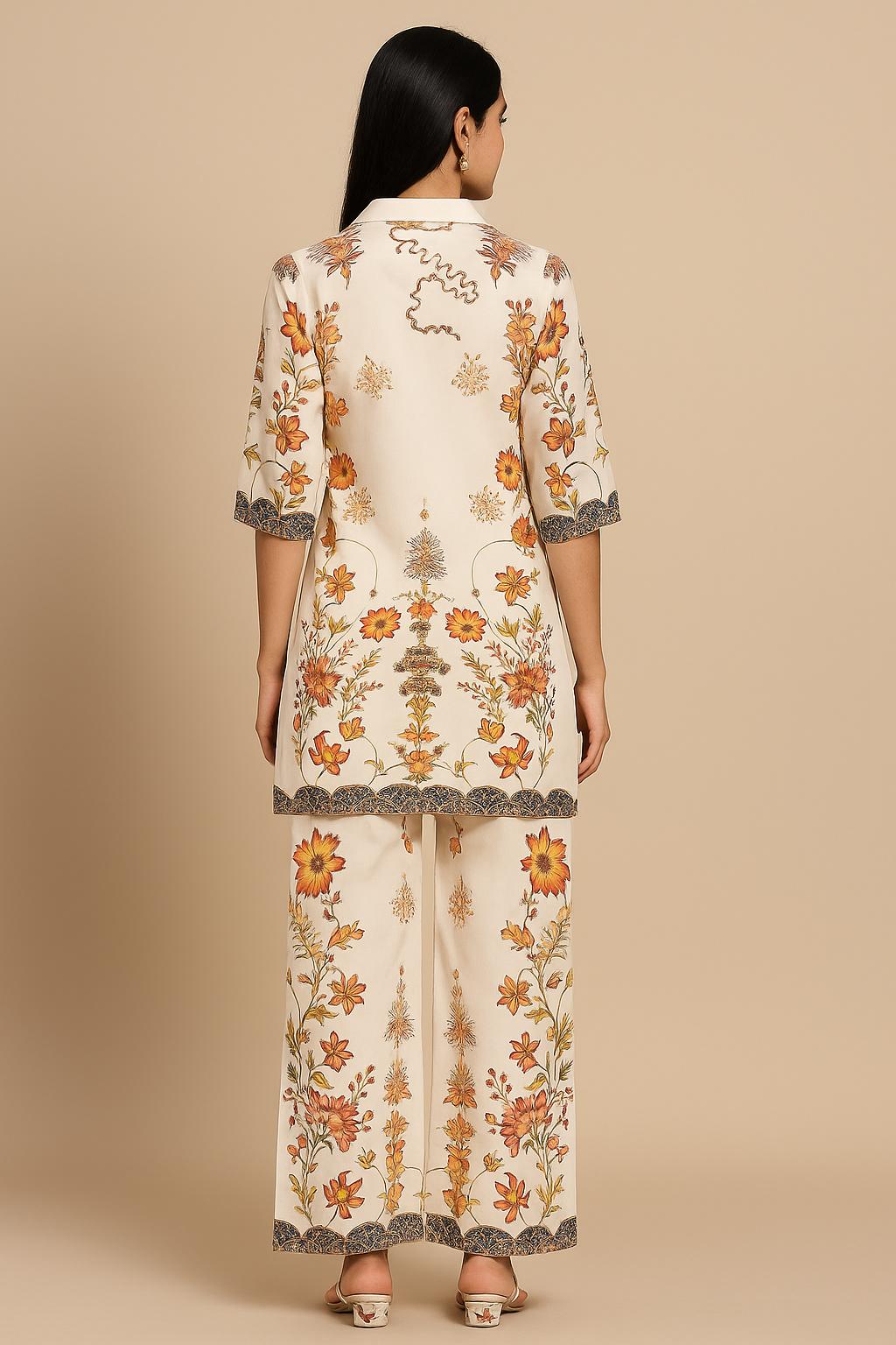 Kara Kesari Printed Co-ord Set