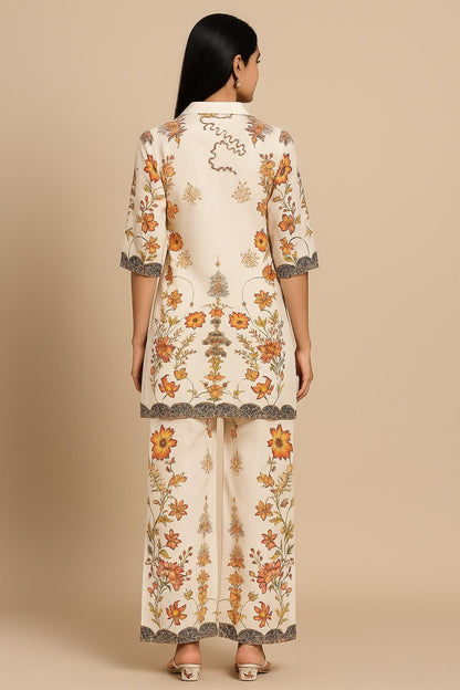 Kara Kesari Printed Co-ord Set