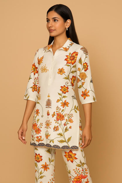 Kara Kesari Printed Co-ord Set