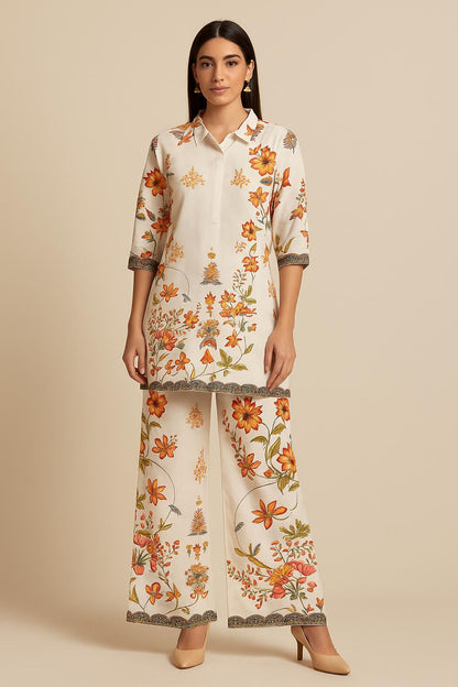 Kara Kesari Printed Co-ord Set