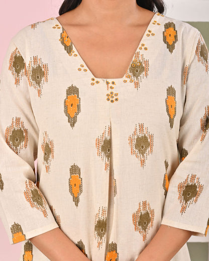 Wespa Kesari Cotton Printed Co-ord Set