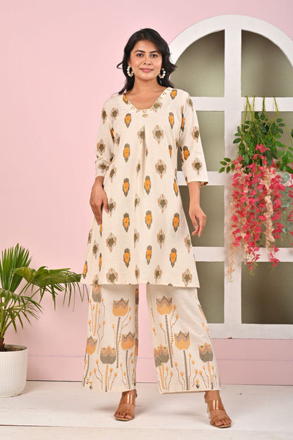 Wespa Kesari Cotton Printed Co-ord Set