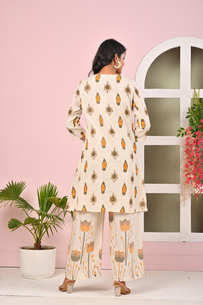Wespa Kesari Cotton Printed Co-ord Set
