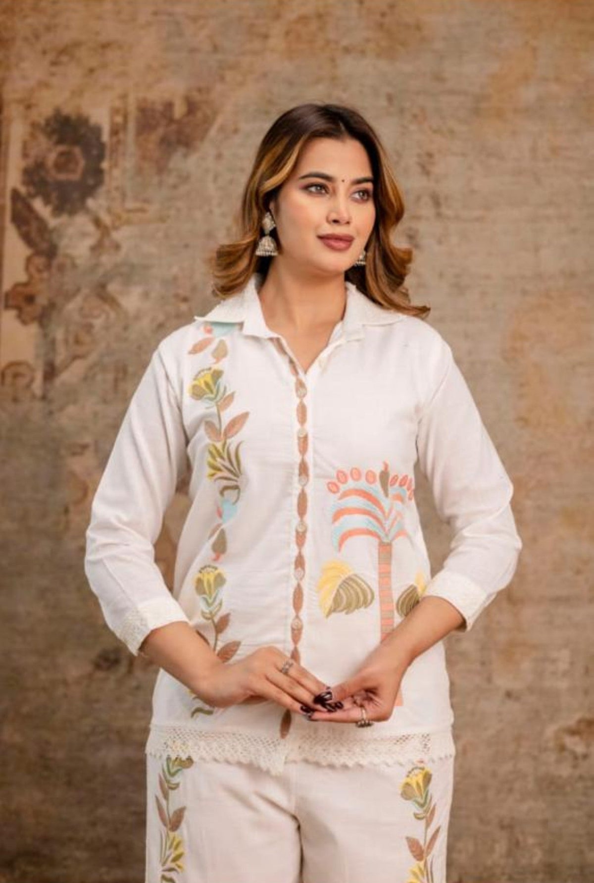 Hopipola Alabaster Embroidery Co-ord Set