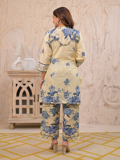 Kara Admiral Cotton Printed Co-ord Set