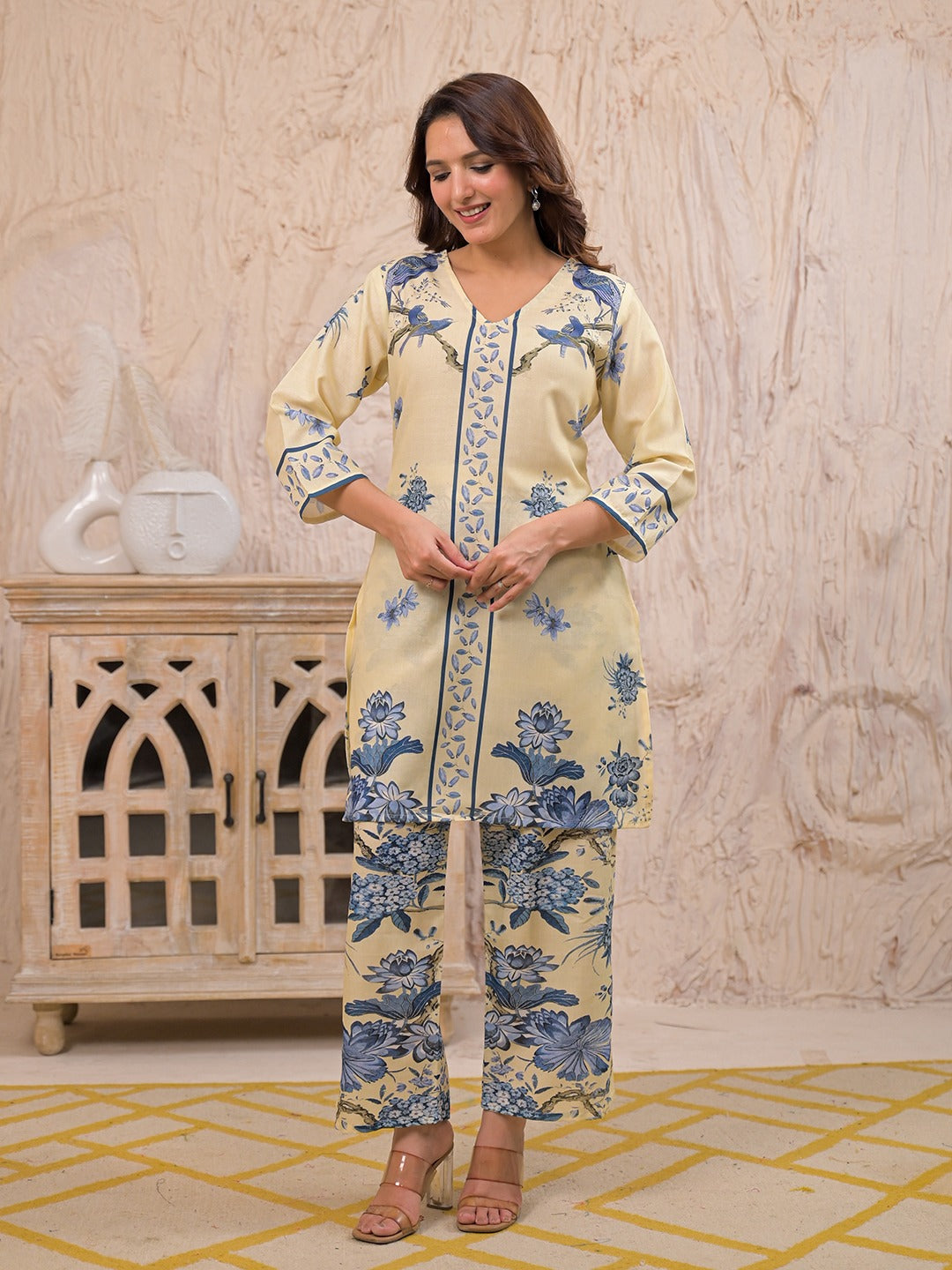 Kara Admiral Cotton Printed Co-ord Set