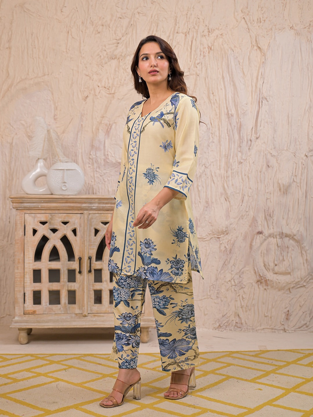 Kara Admiral Cotton Printed Co-ord Set