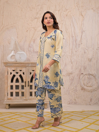 Kara Admiral Cotton Printed Co-ord Set