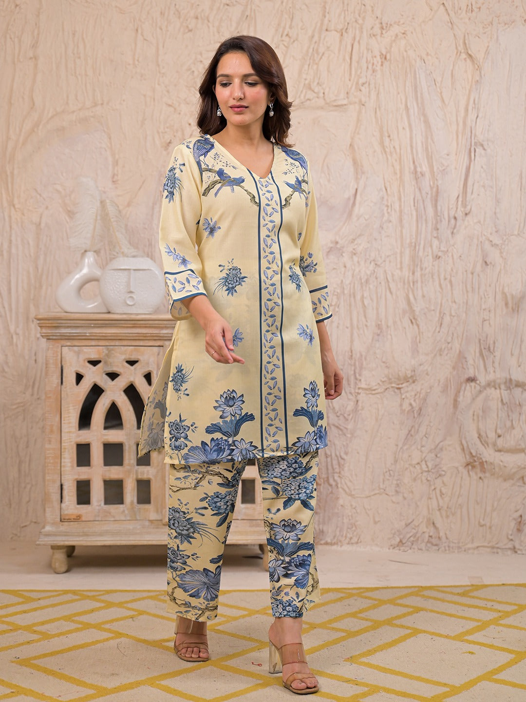 Kara Admiral Cotton Printed Co-ord Set