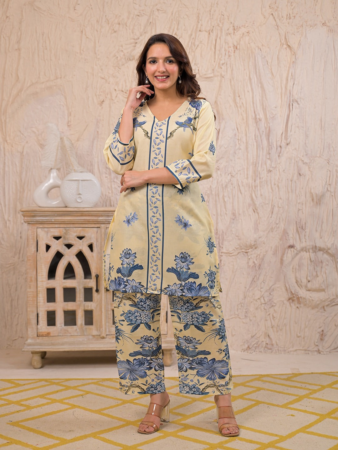 Kara Admiral Cotton Printed Co-ord Set