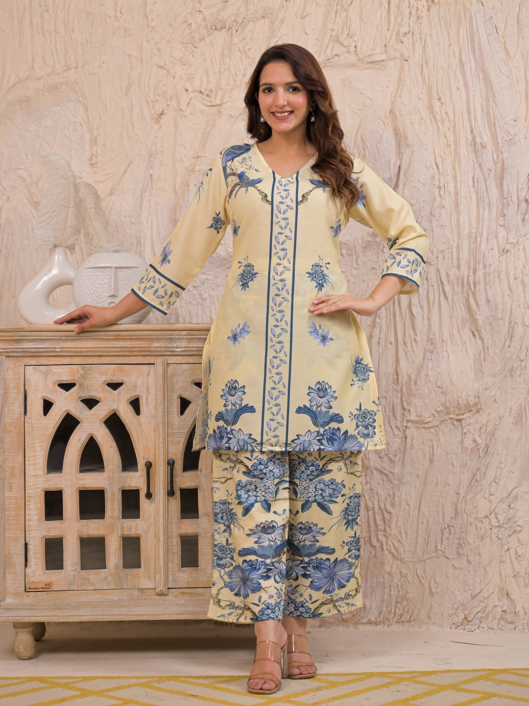 Kara Admiral Cotton Printed Co-ord Set