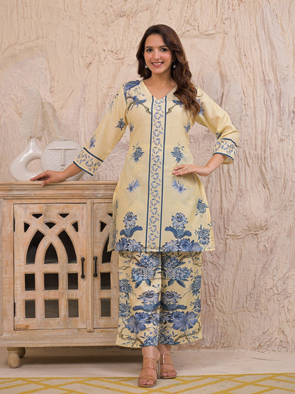 Kara Admiral Cotton Printed Co-ord Set