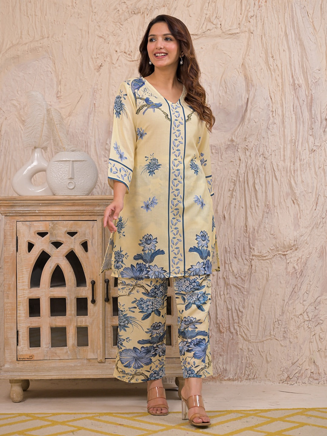 Kara Admiral Cotton Printed Co-ord Set