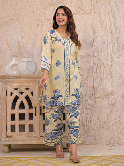 Kara Admiral Cotton Printed Co-ord Set