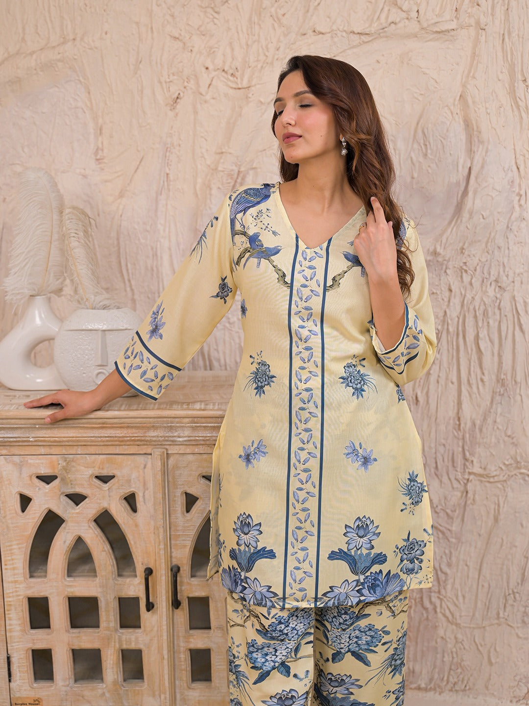 Kara Admiral Cotton Printed Co-ord Set