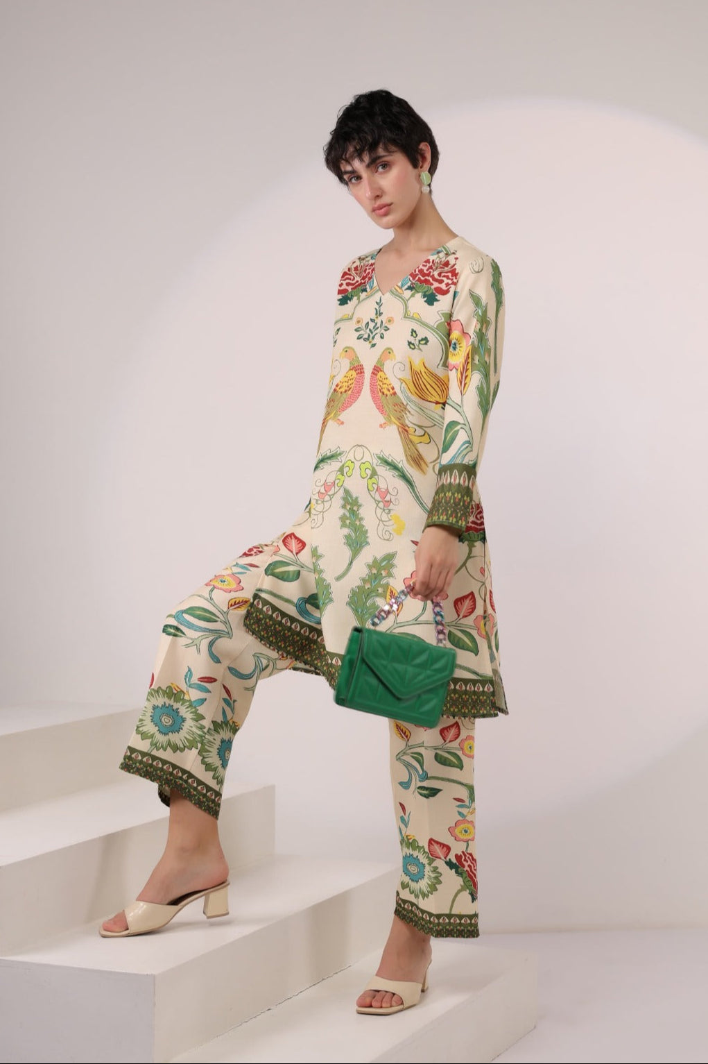 Kara Pickle Cotton Printed Co-ord Set