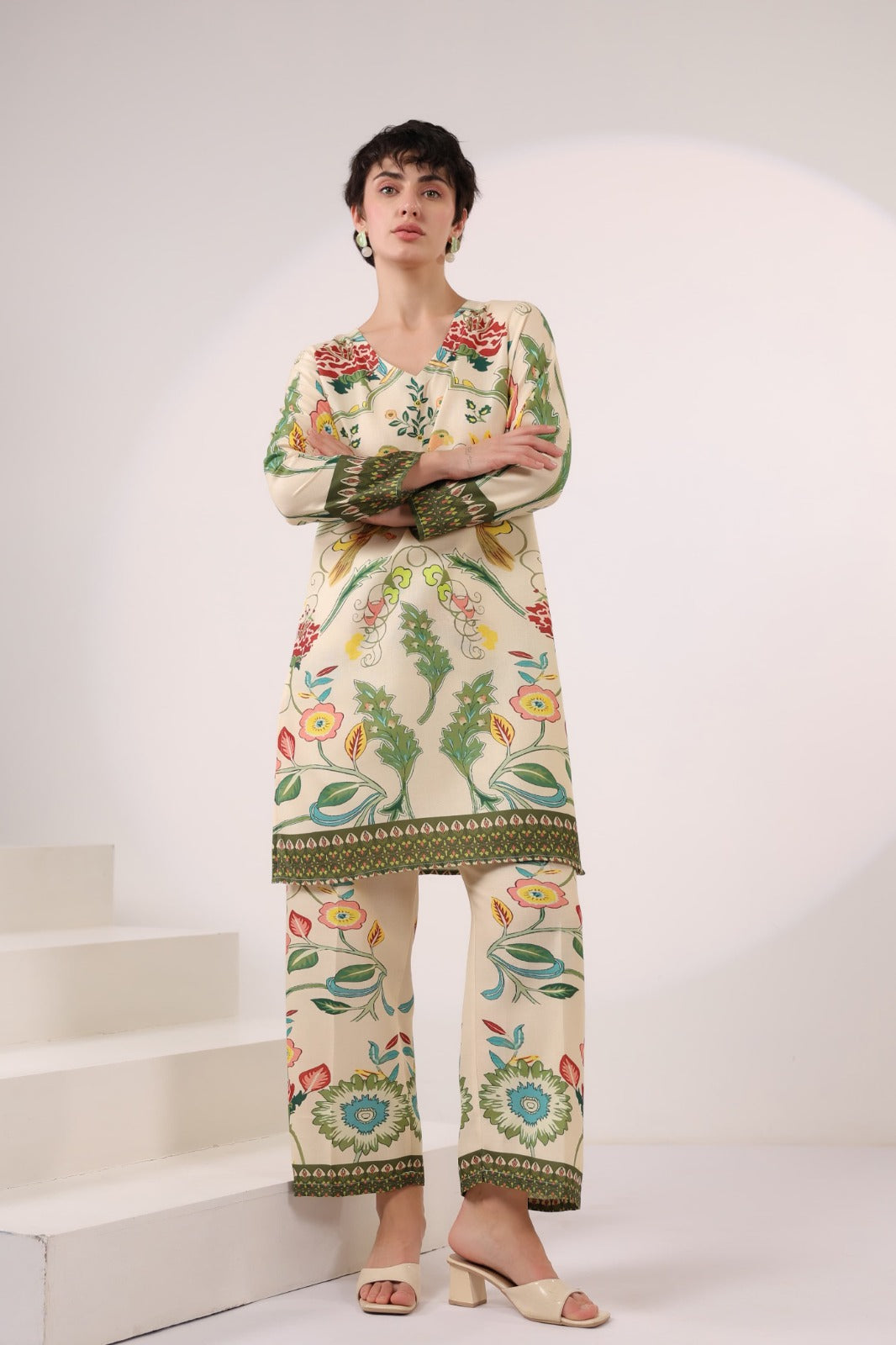 Kara Pickle Cotton Printed Co-ord Set