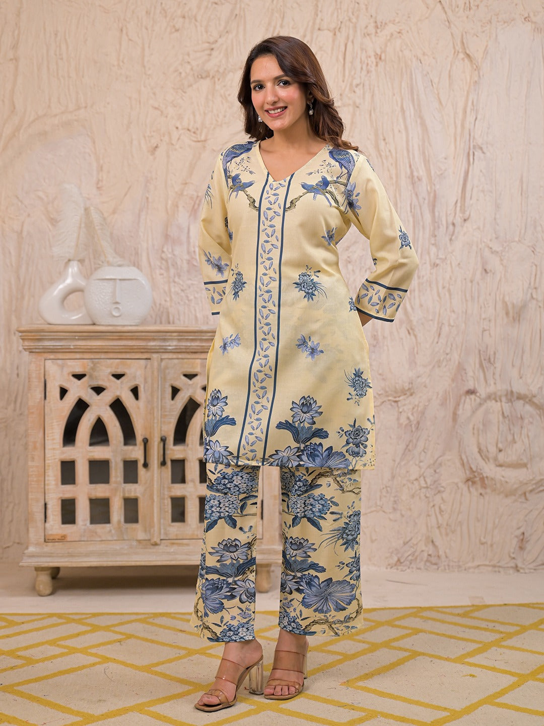 Kara Admiral Cotton Printed Co-ord Set