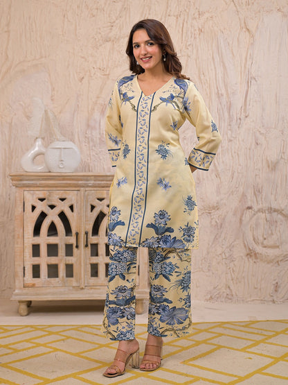 Kara Admiral Cotton Printed Co-ord Set