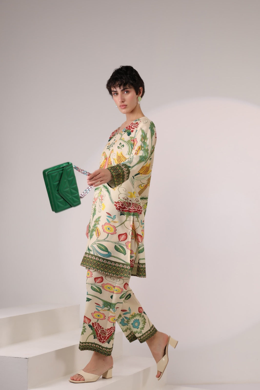 Kara Pickle Cotton Printed Co-ord Set
