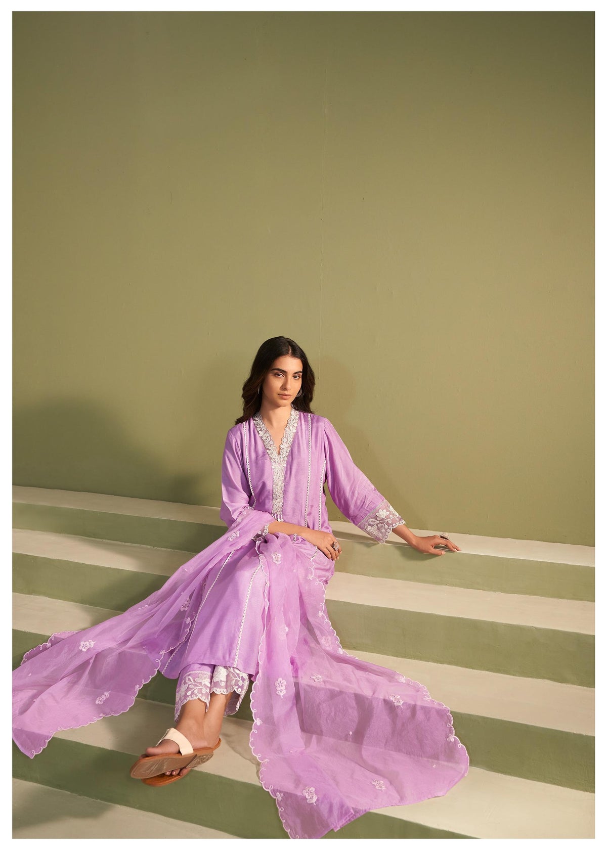 Ira Lily Embroidery Suit Set