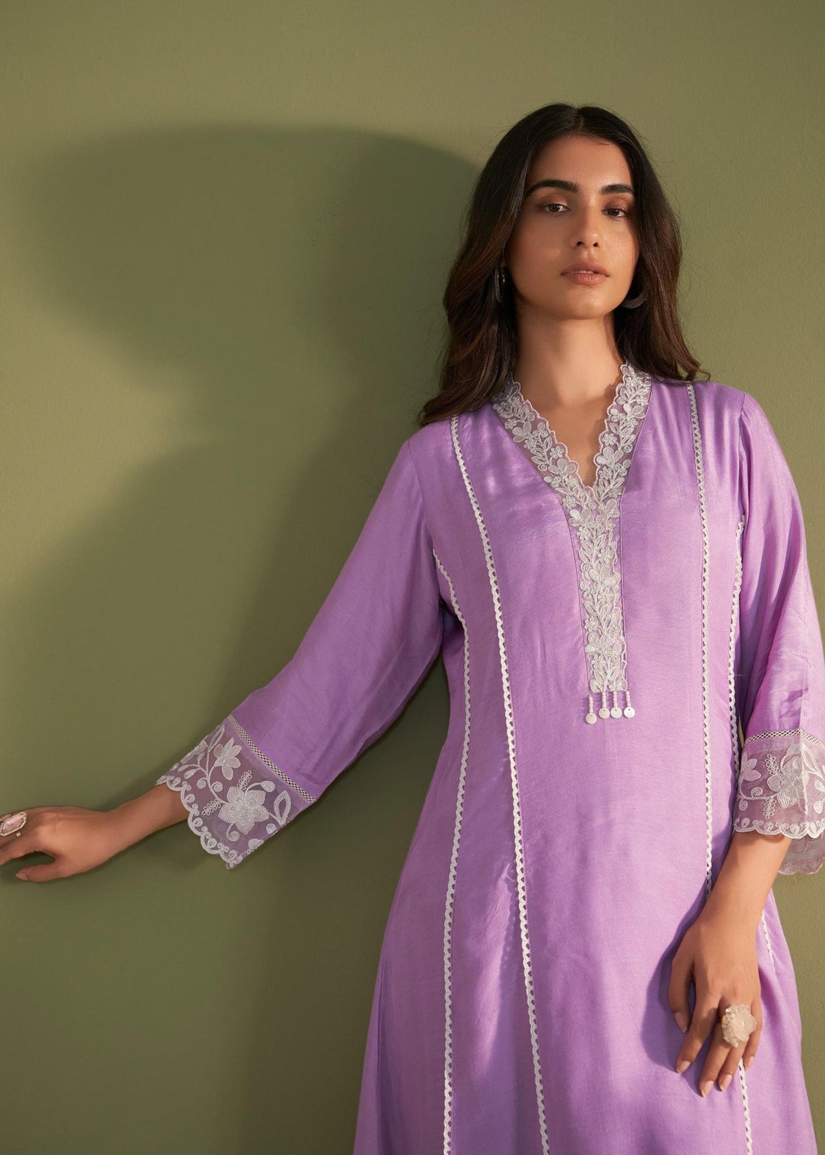 Ira Lily Embroidery Suit Set