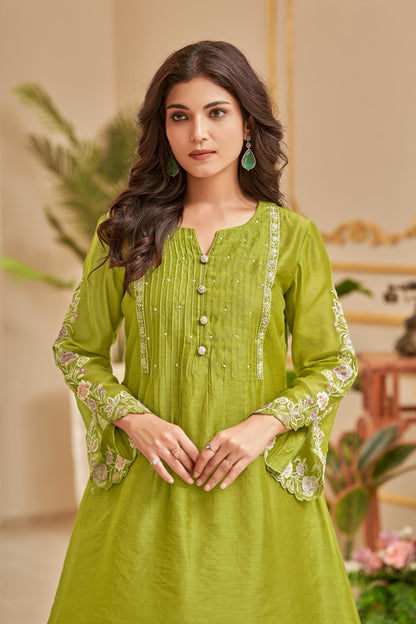 Gaurisha Barf Embroidery Premium Co-ord Set