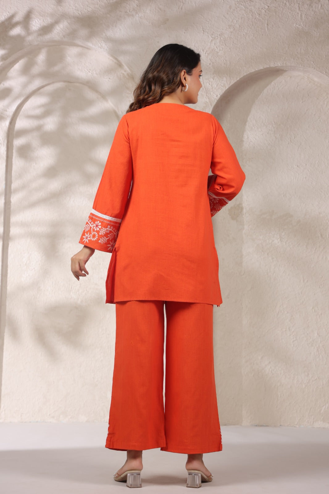 Mahua Apricot Cotton Co-ord set