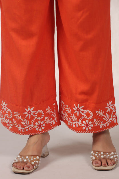 Mahua Apricot Cotton Co-ord set