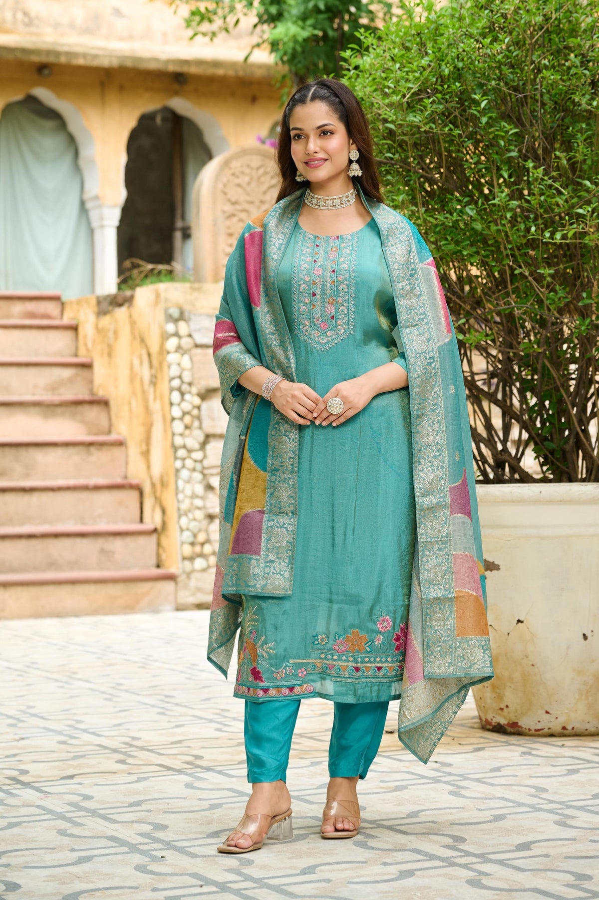 Malti Verdigris Work Suit Set