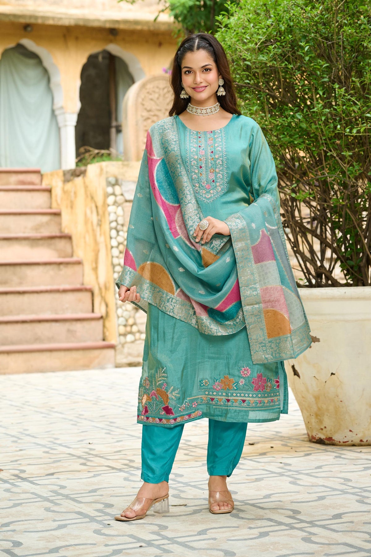 Malti Verdigris Work Suit Set