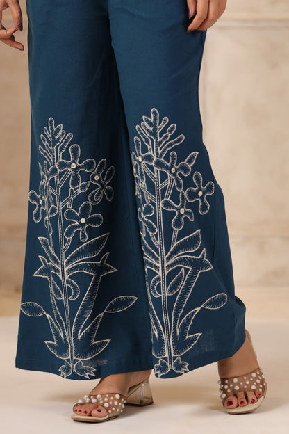 Mahua Nile embroidery co-ord set