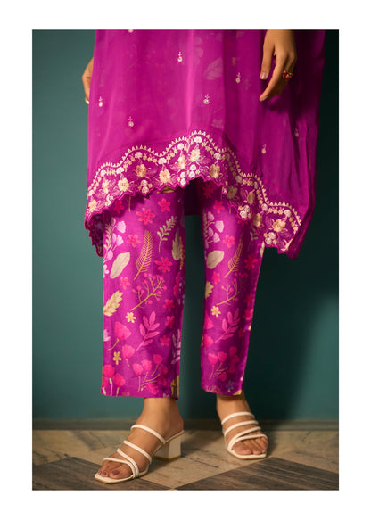 Aster Grape Premium fusion wear Co-ord set