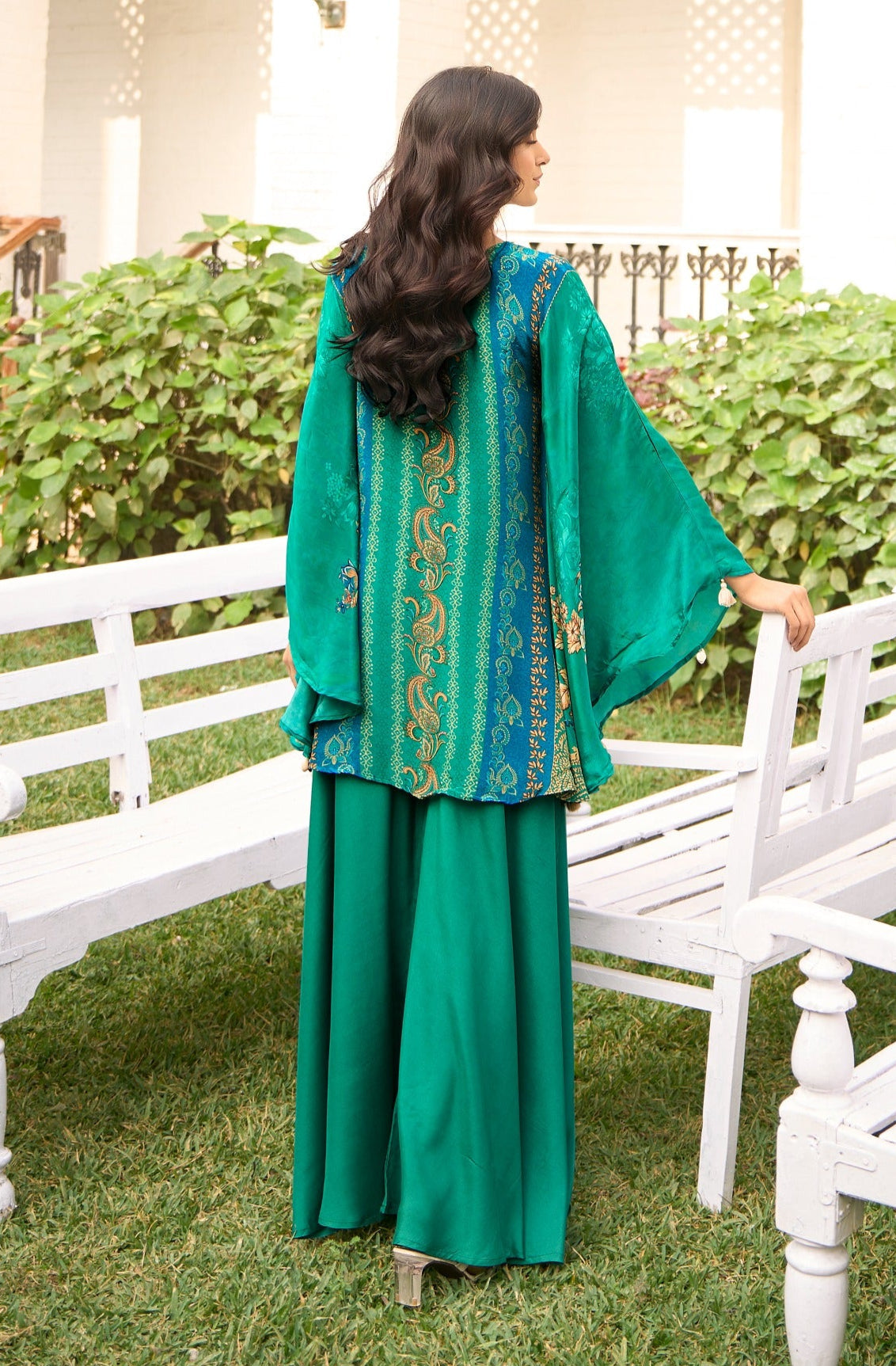 Aster peacock premium fusion co-ord set