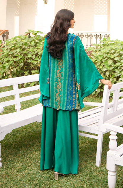 Aster peacock premium fusion co-ord set