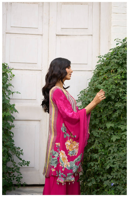 Aster rose premium fusion wear co-ord set