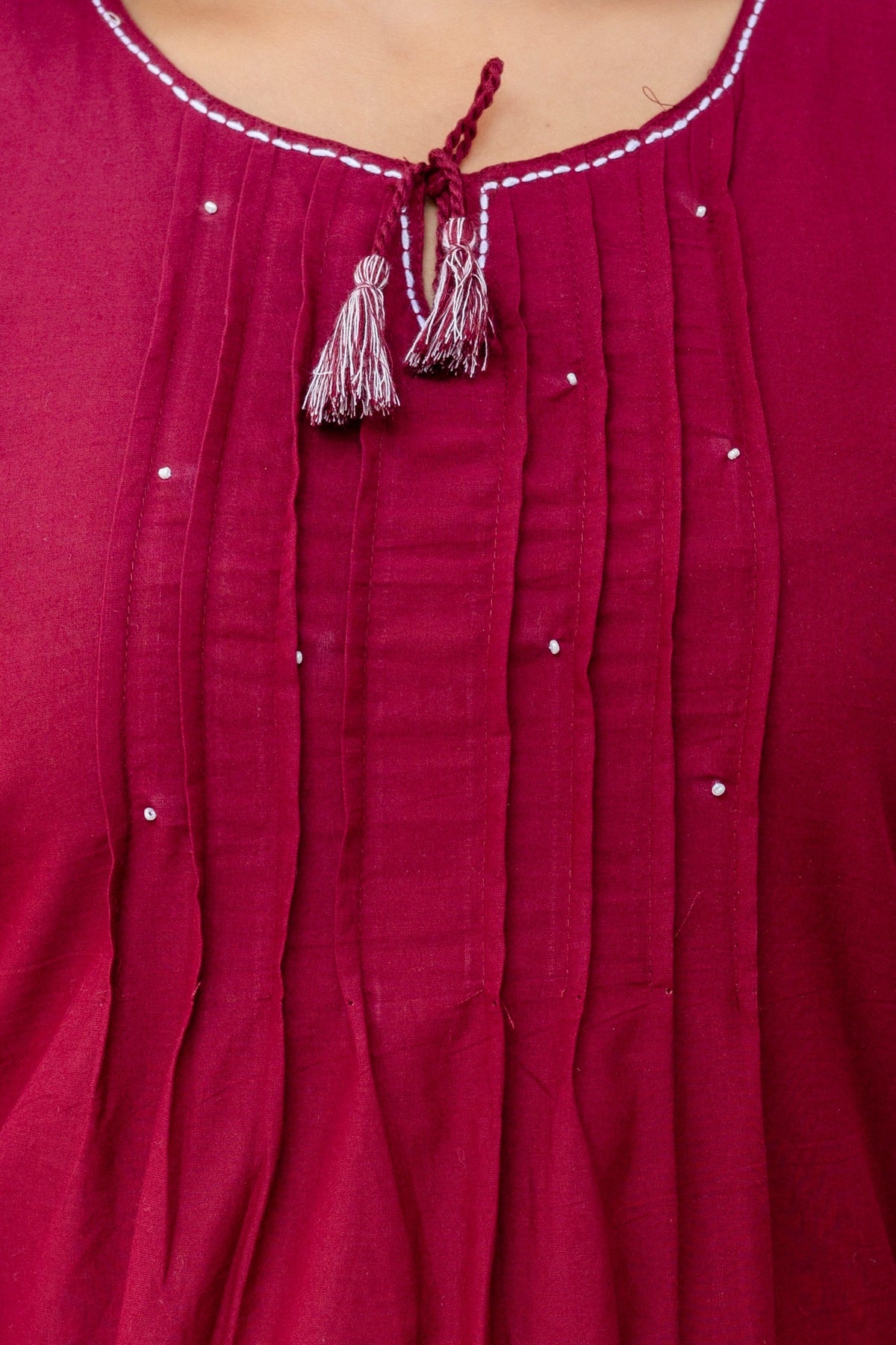 Mokabara Plum cotton co ord set