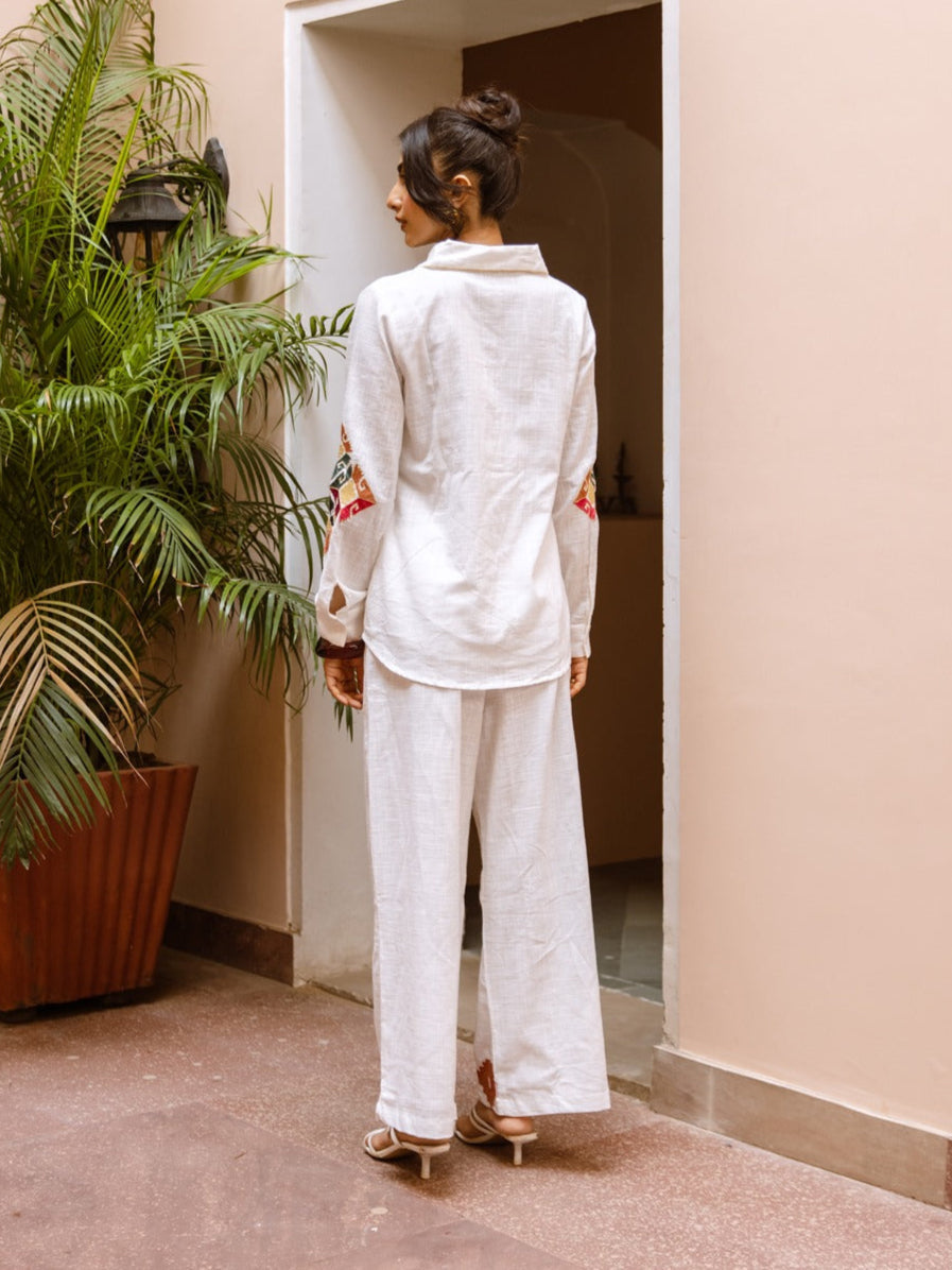 Viva Swan embroidery co-ord set