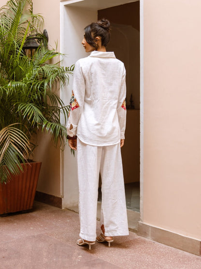 Viva Swan embroidery co-ord set