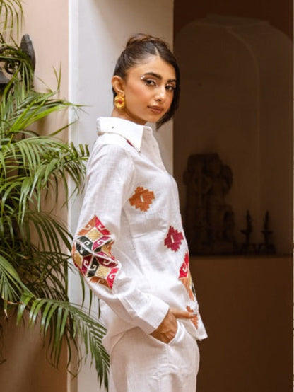 Viva Swan embroidery co-ord set