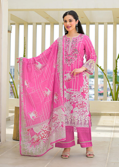Vastramaya Miller Embroidery Lawn Suit Set