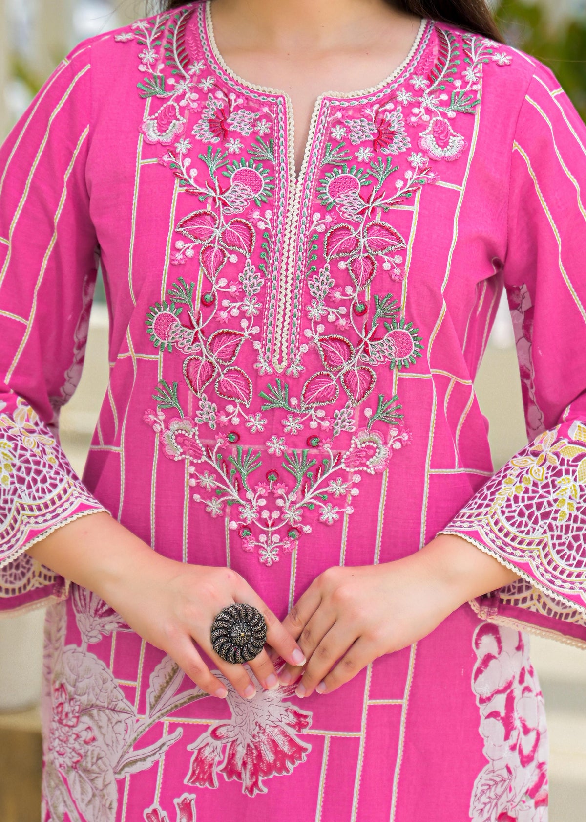 Vastramaya Miller Embroidery Lawn Suit Set