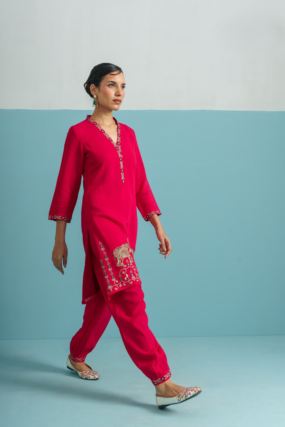 Parikrama Rose Handwork Co-ord set