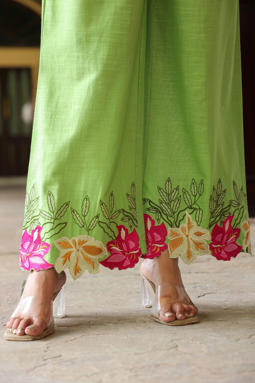 Mahua Kelly applique cotton Co-ord set
