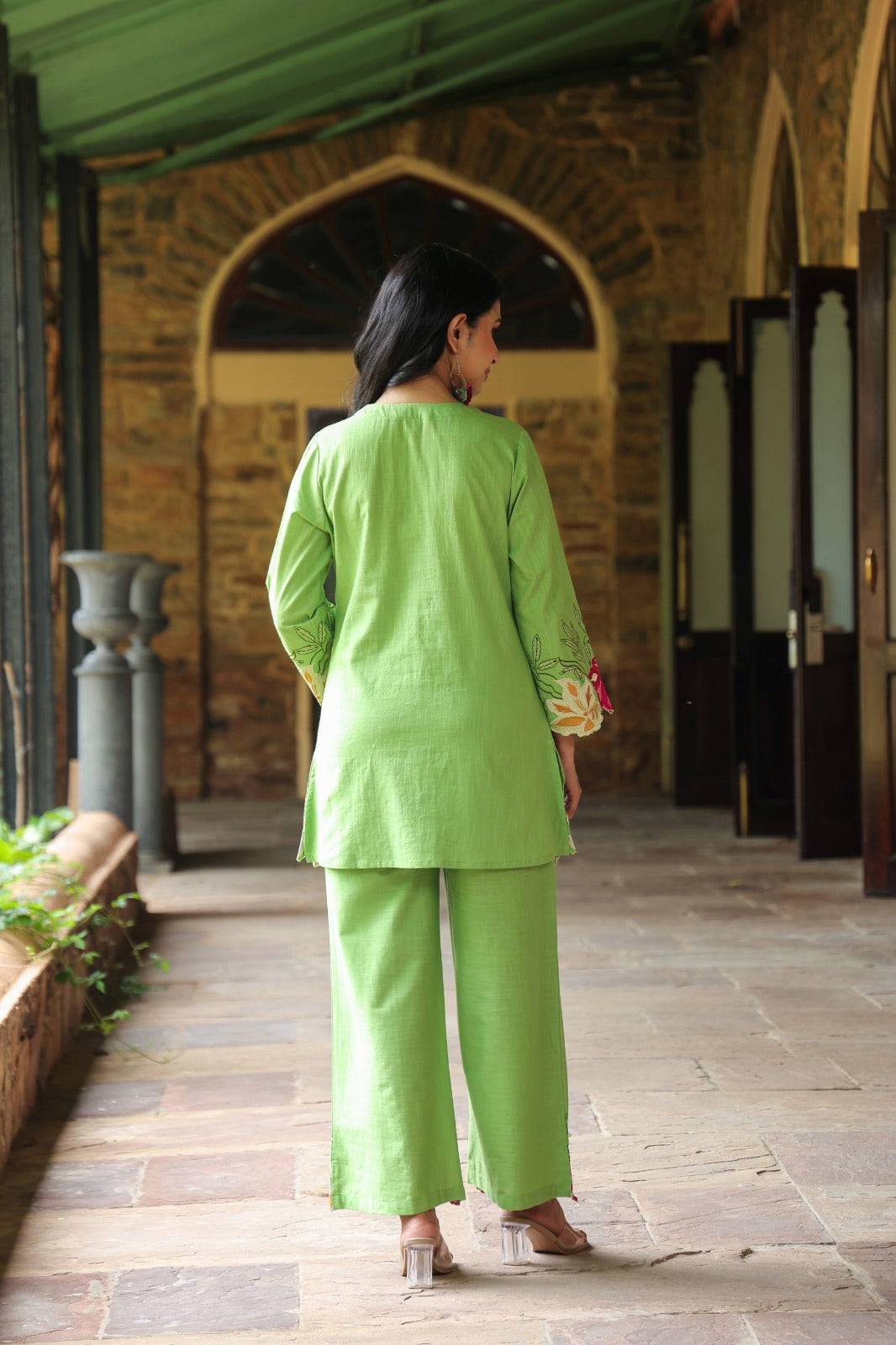 Mahua Kelly applique cotton Co-ord set