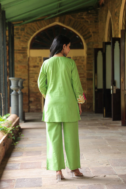 Mahua Kelly applique cotton Co-ord set